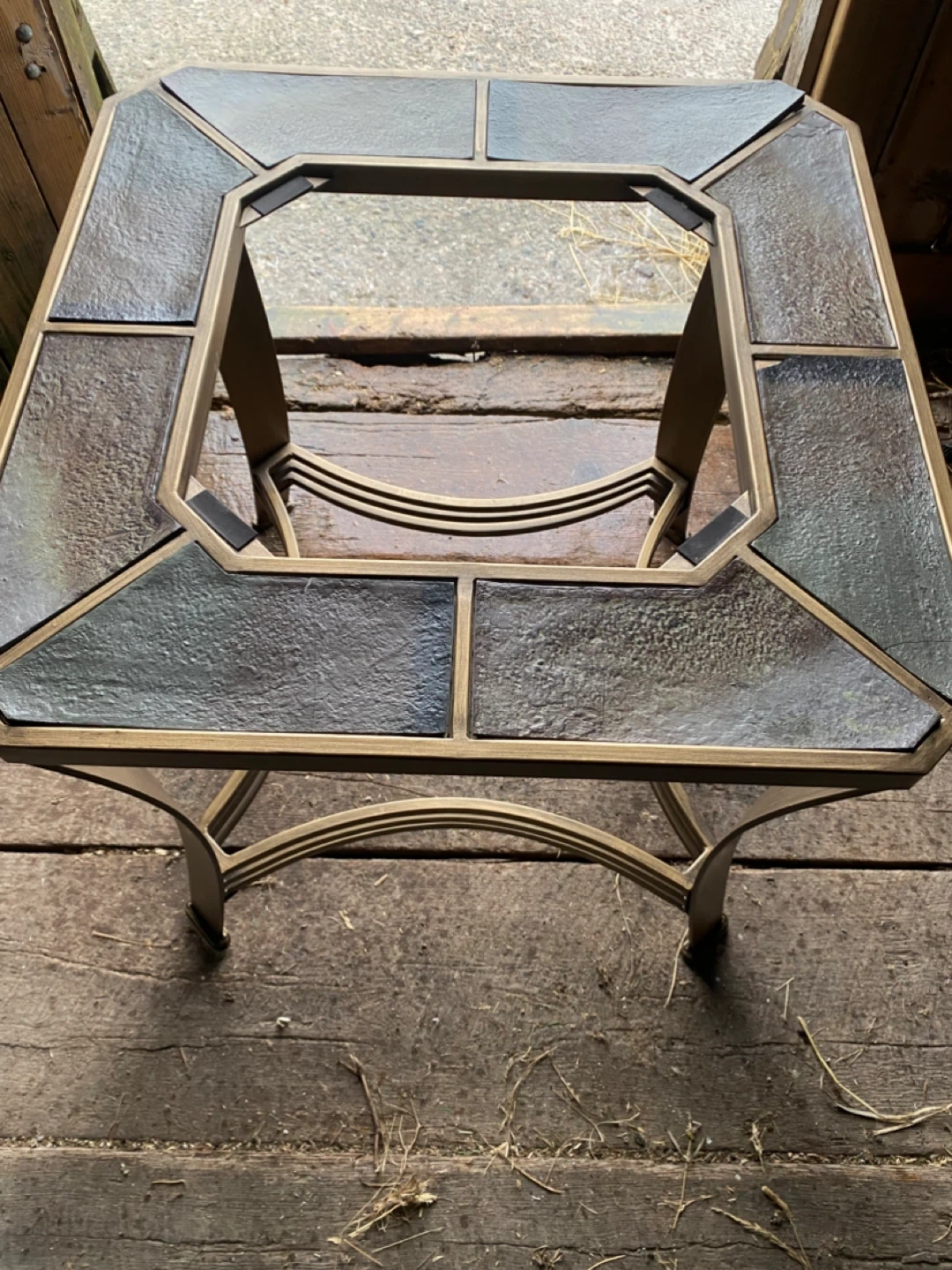 Octagonal Side Table, needs a glass top