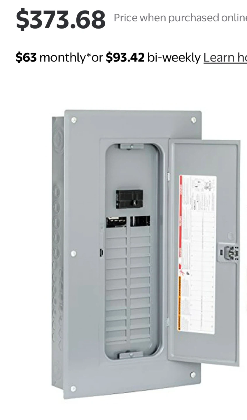 Square D 100A Circuit Breaker Load Center - photo 2