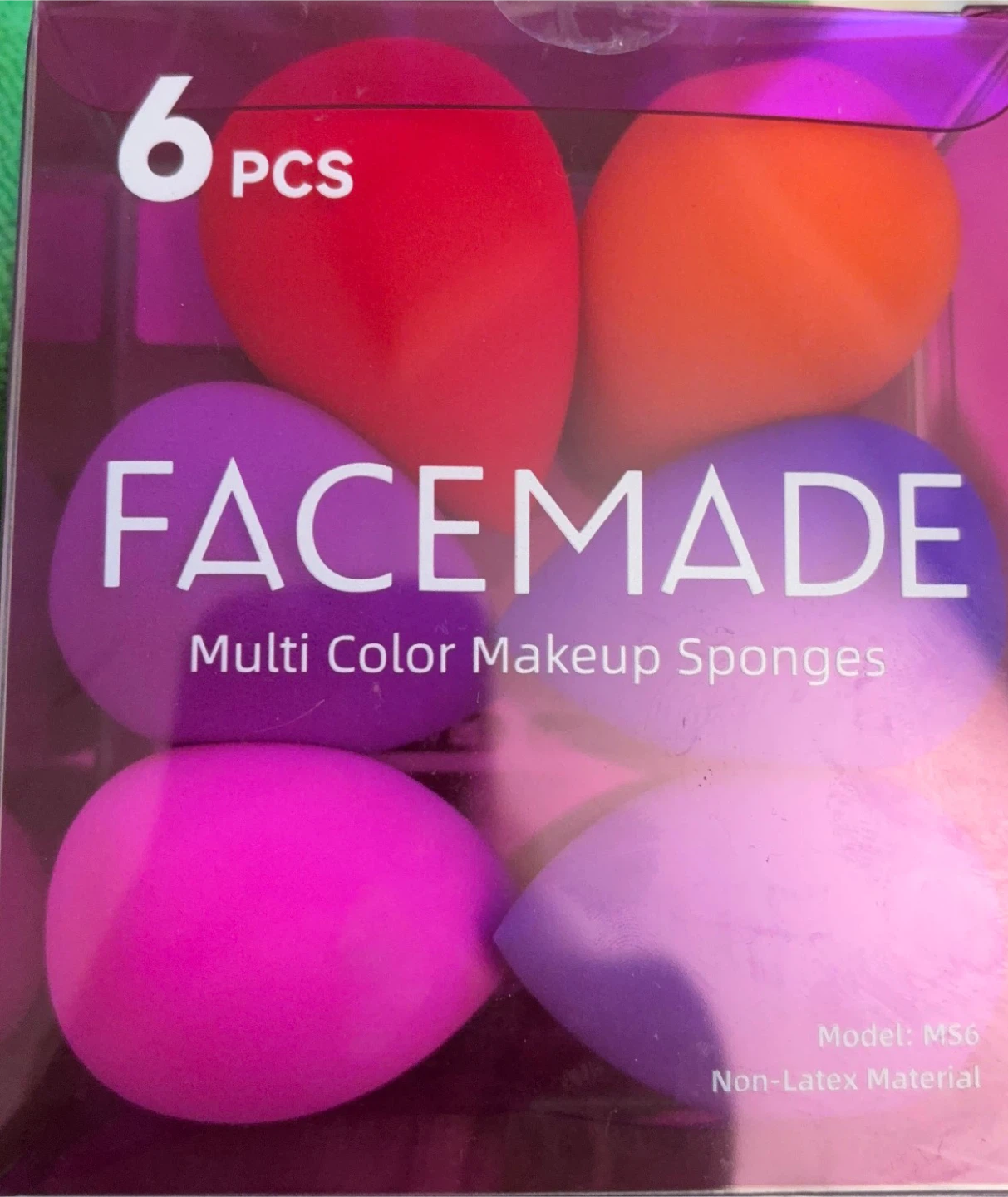 FACEMADE Multi Color Makeup Sponges - 6 PCS