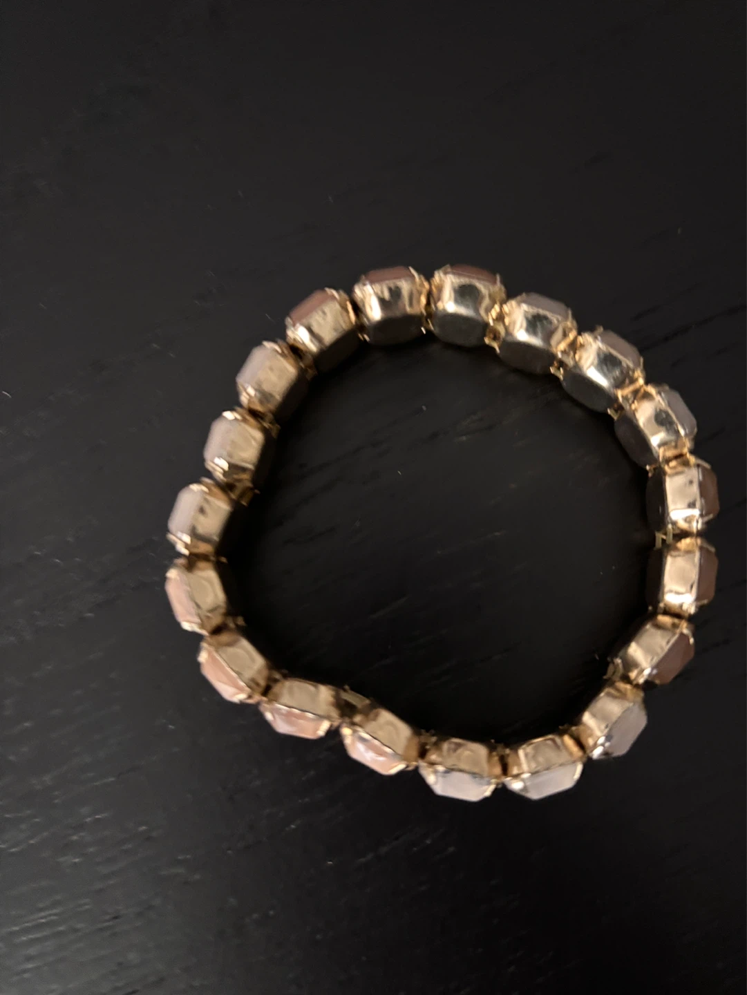 Stretch Bracelet with Faceted Gems - photo 3