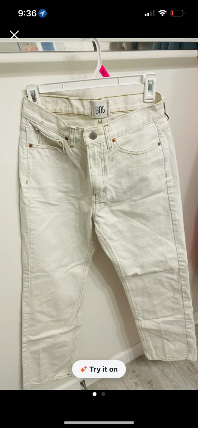 BDG White Denim Jeans