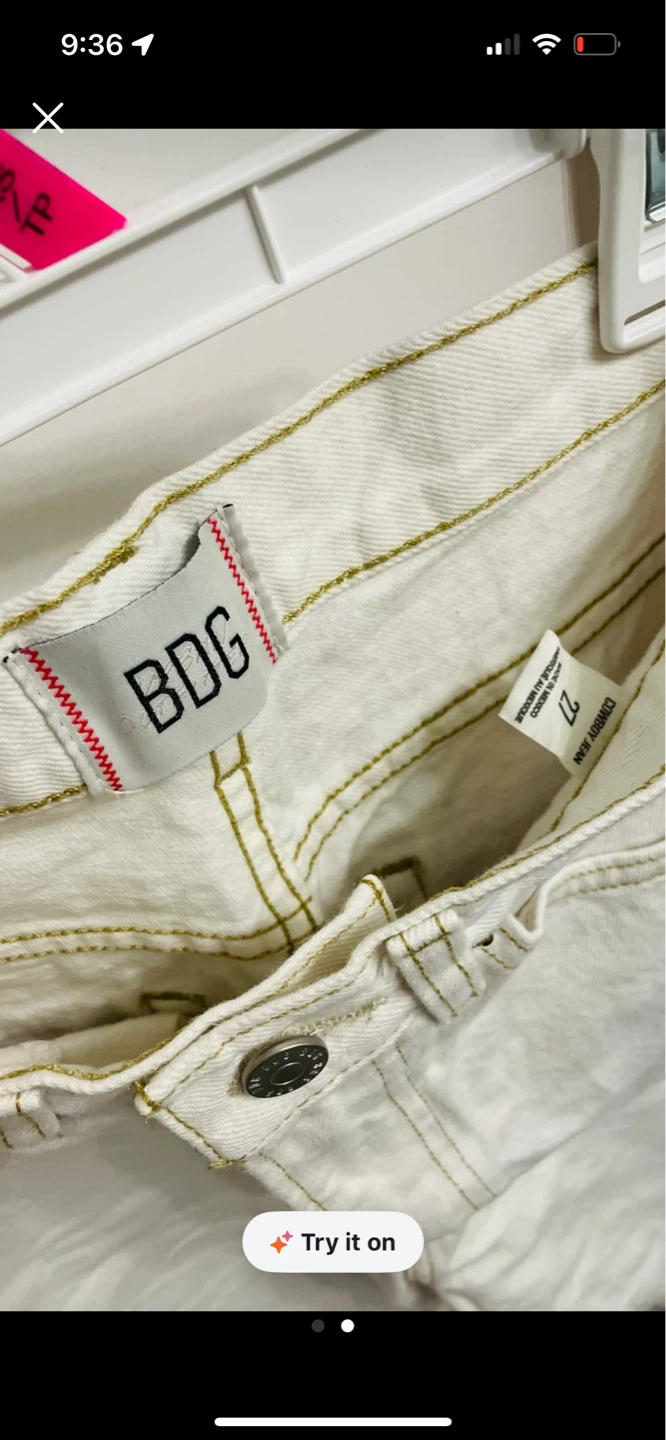 BDG White Denim Jeans - photo 2