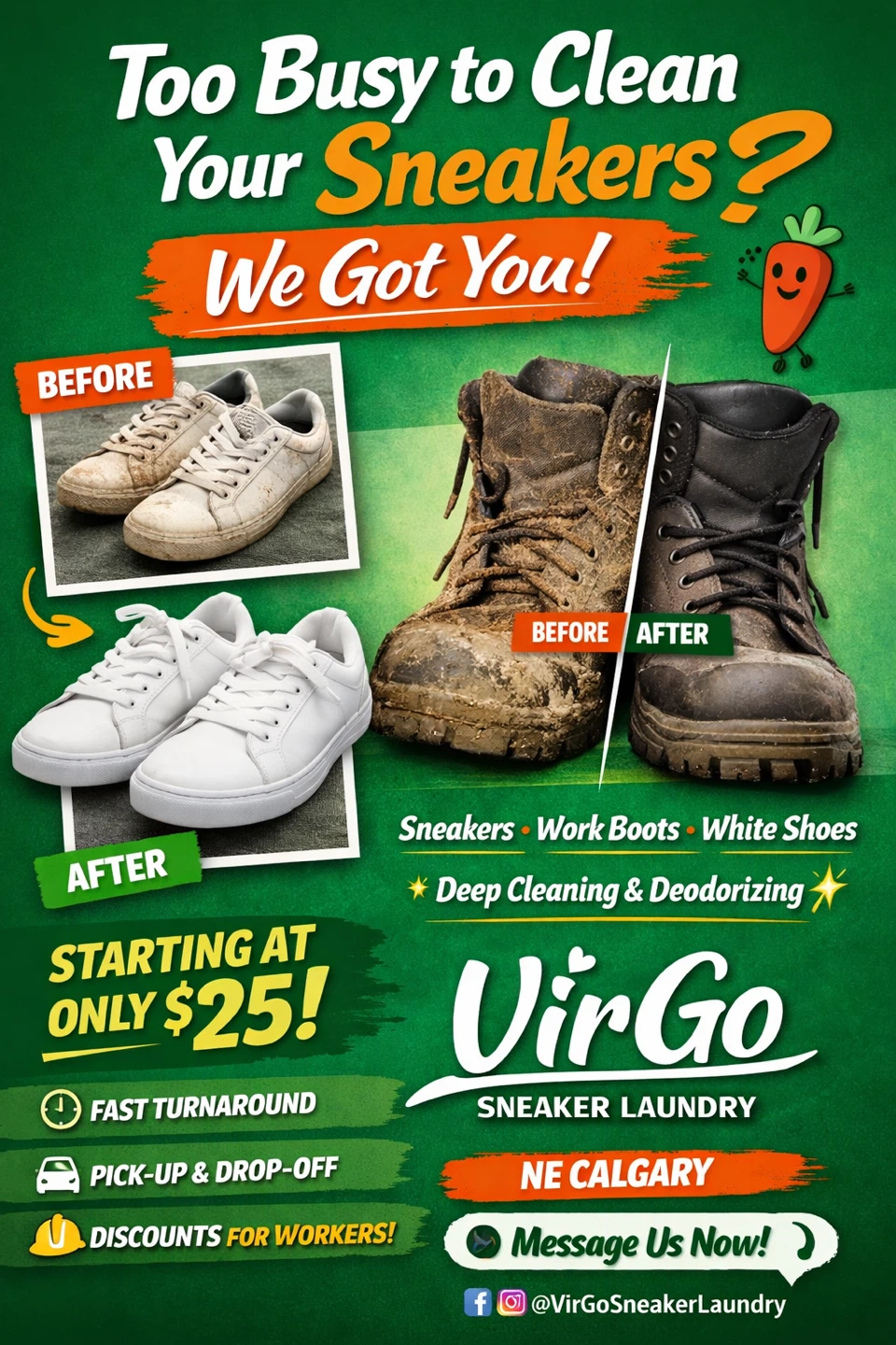 VirGo Sneaker Laundry Service