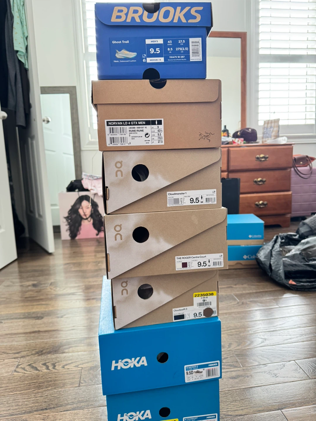 Assorted Shoe Boxes - Brooks, Hoka, On, Arc'teryx - photo 3