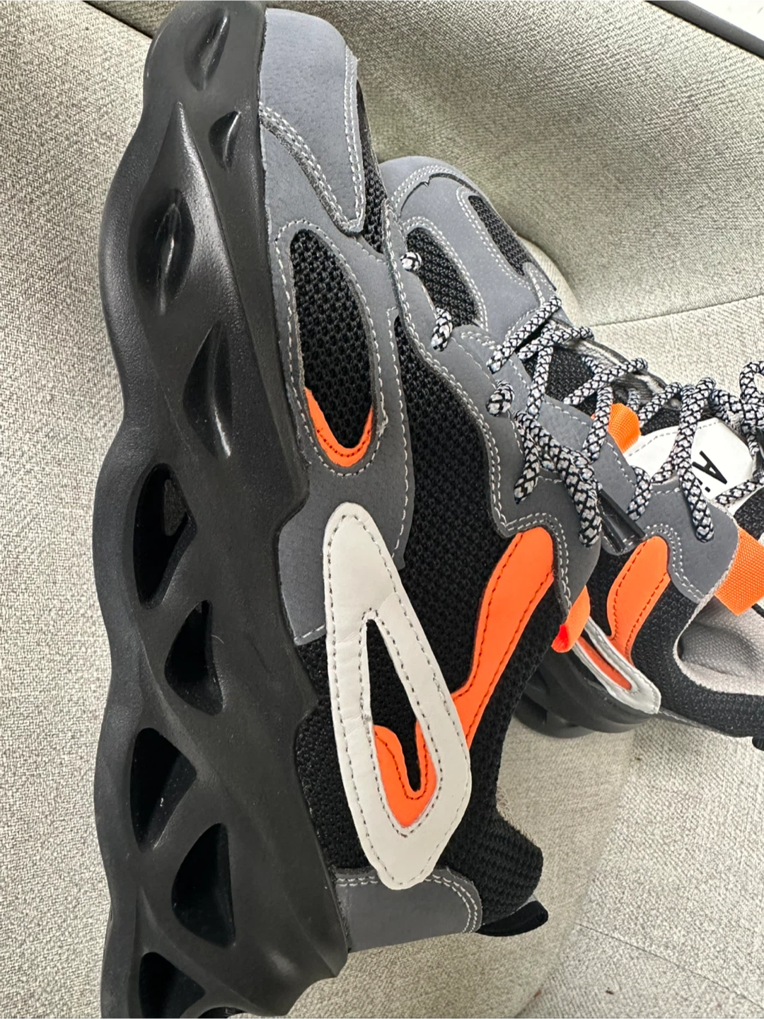Work Shoes Grey Orange - photo 2