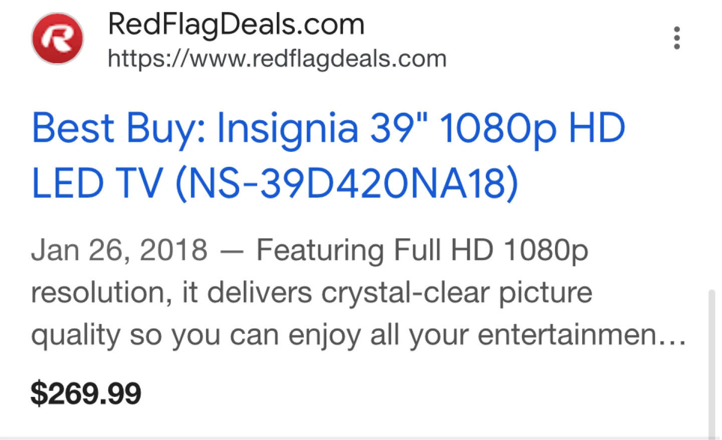 Insignia 40” smart fire tv