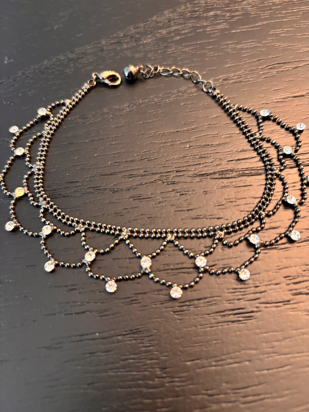 Beaded Rhinestone Anklet - photo 2