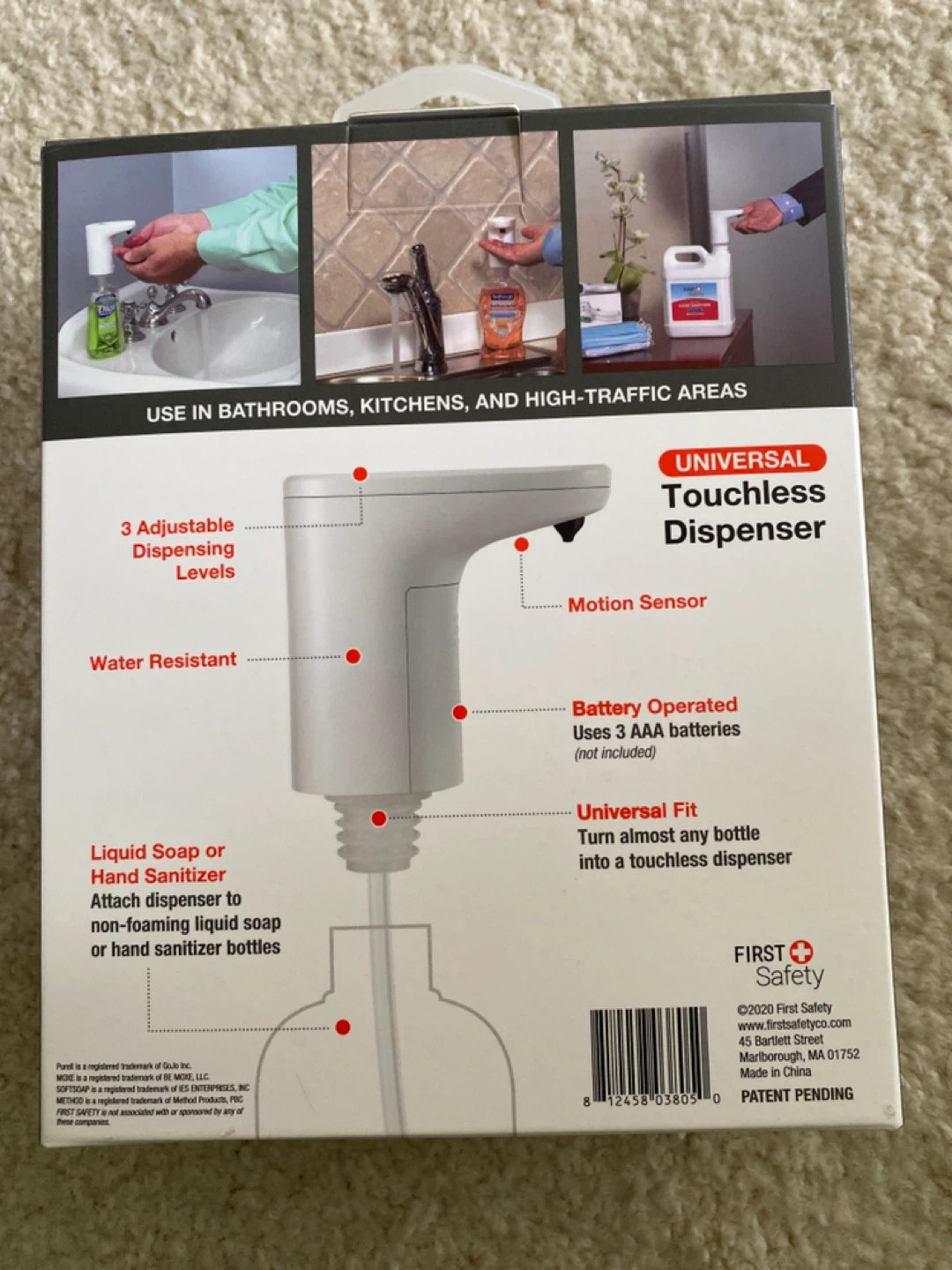 First Safety Universal Touchless Dispenser for Soap - photo 4