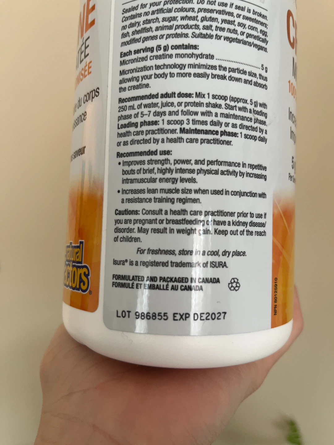 SEALED Regenerlife Creatine Monohydrate Powder Unflavoured 300g - photo 3