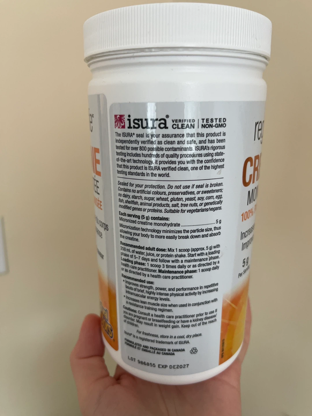 SEALED Regenerlife Creatine Monohydrate Powder Unflavoured 300g - photo 2