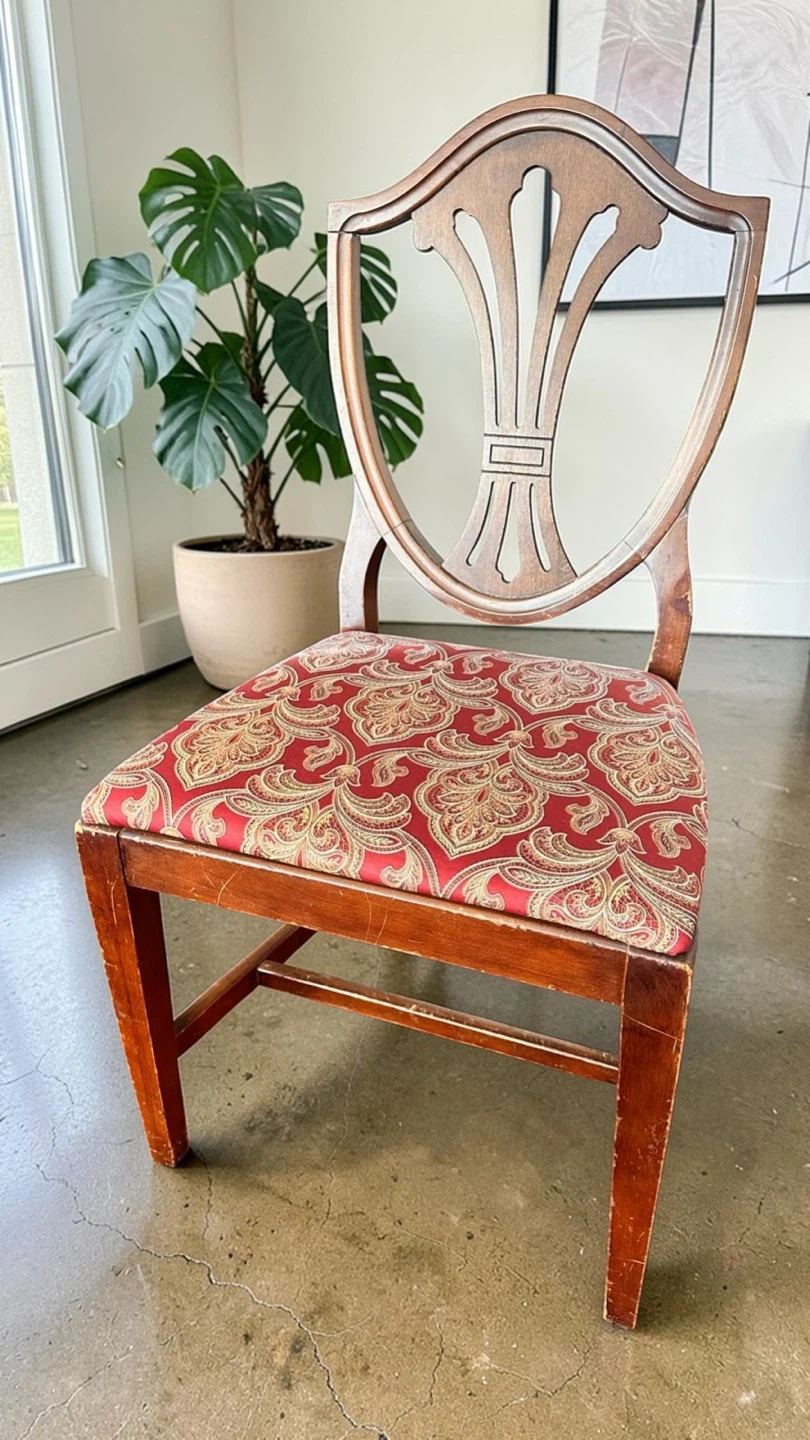 Set of 4 DREXEL DUNCAN Antique SOLID WOOD DINING CHAIRS - photo 2
