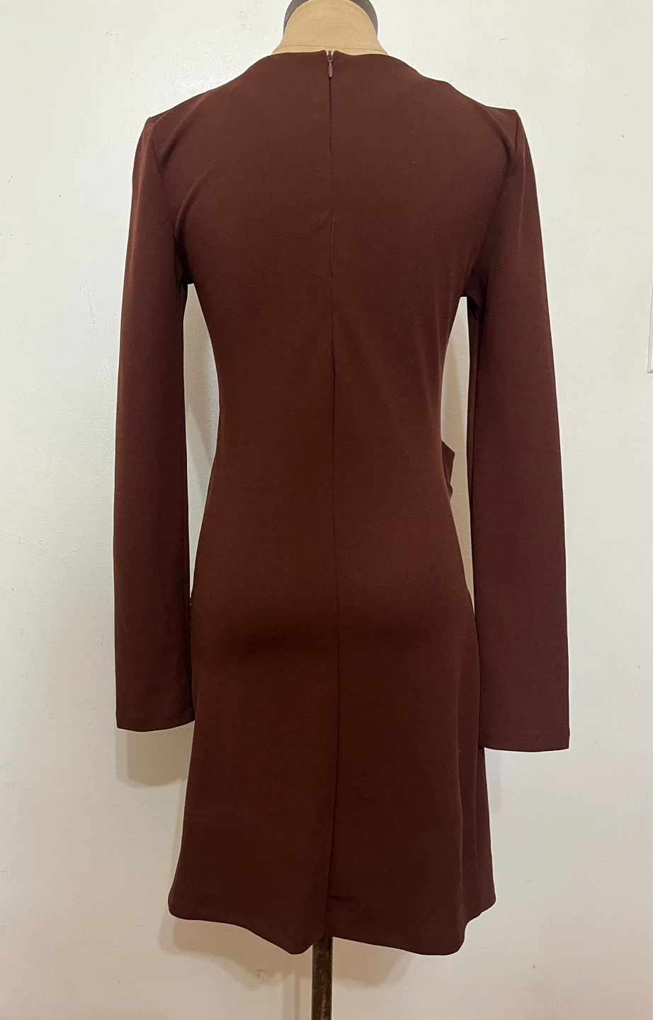 New Zara Brown Mini Dress Size S - photo 5