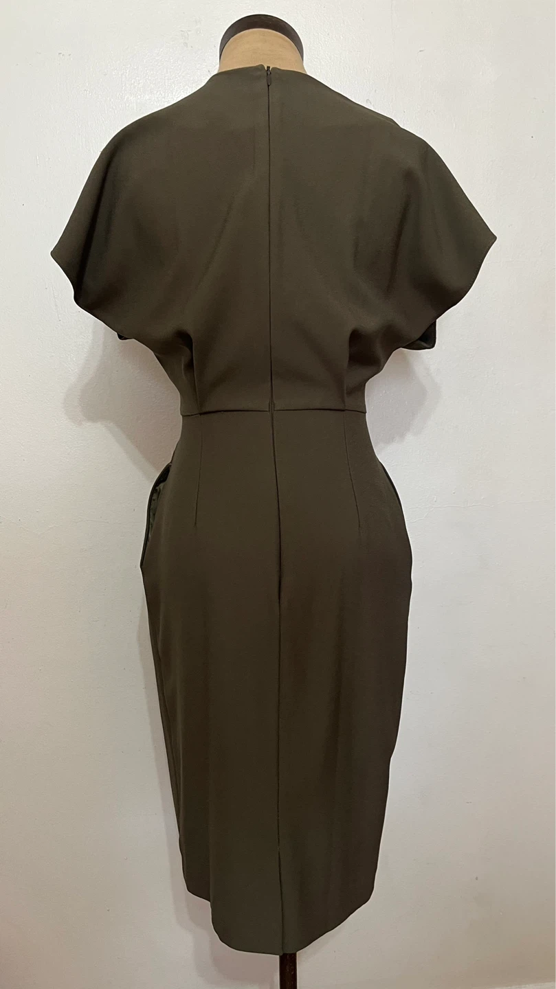 ASOS Olive Green Belted Dress - US Size 2 - photo 3