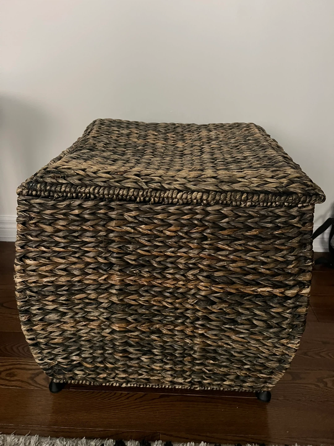Woven Storage Chest with Lid