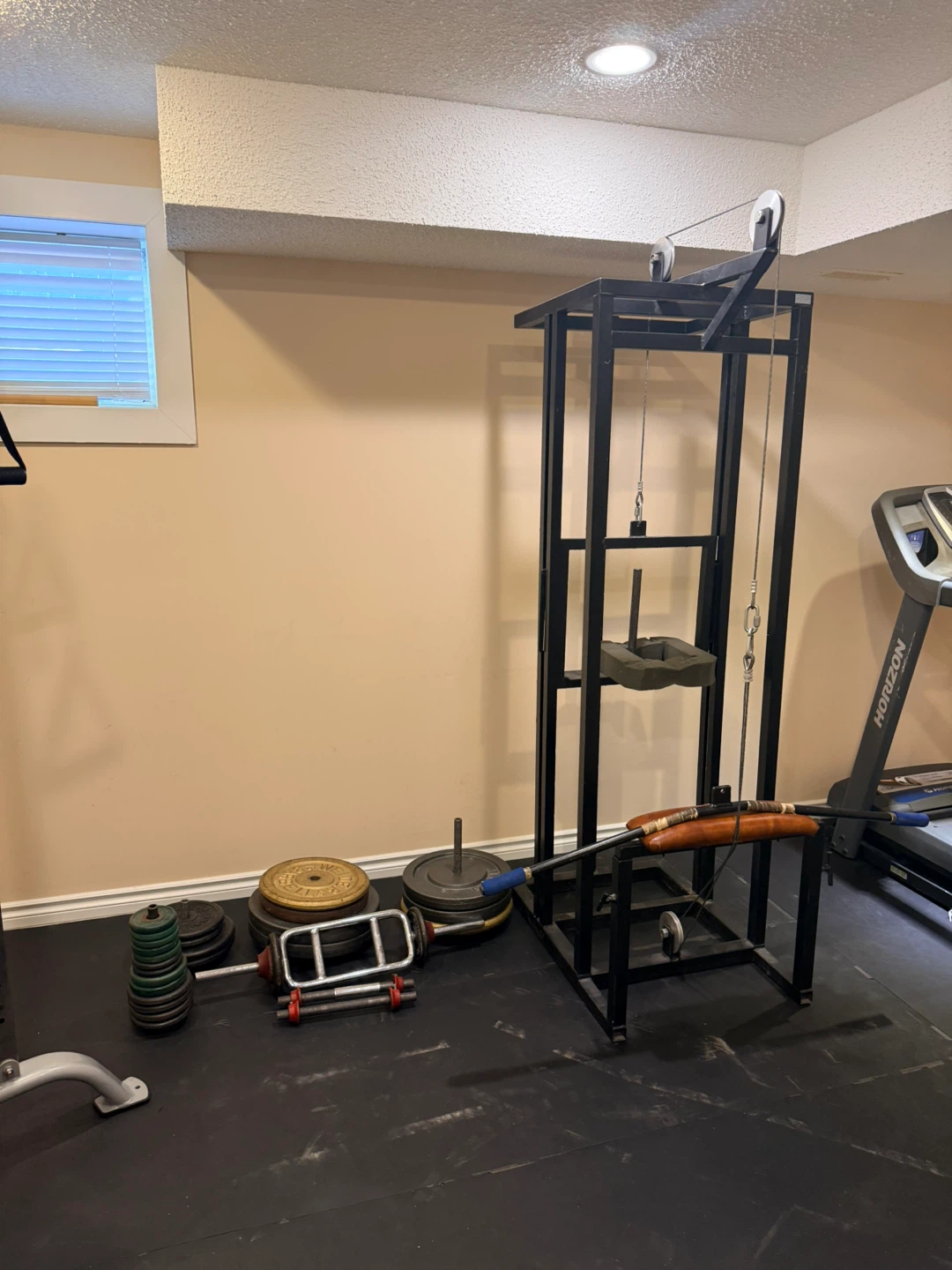 Cable machine and weights