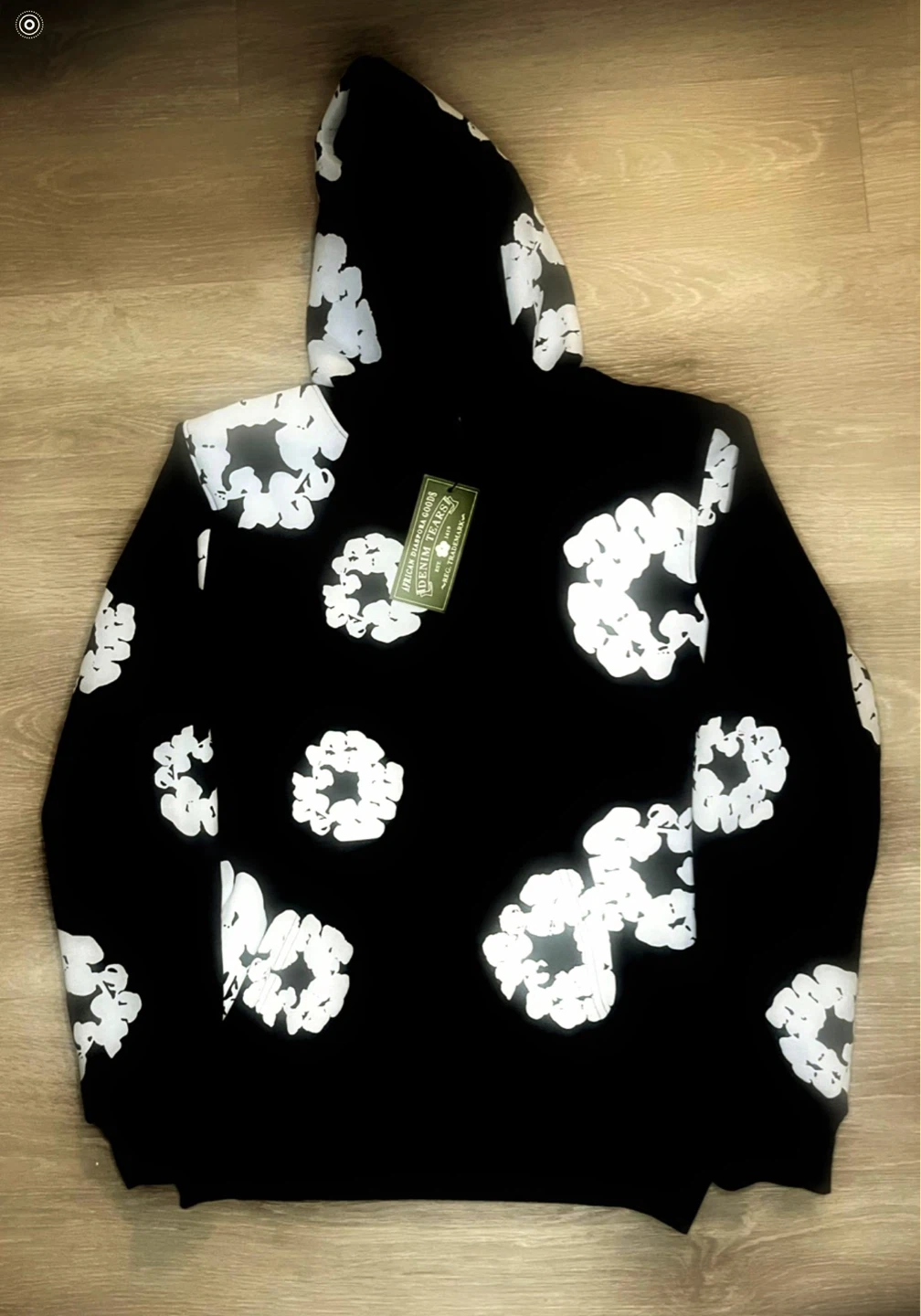MINUTES TO MIDNIGHT Black Floral Hoodie