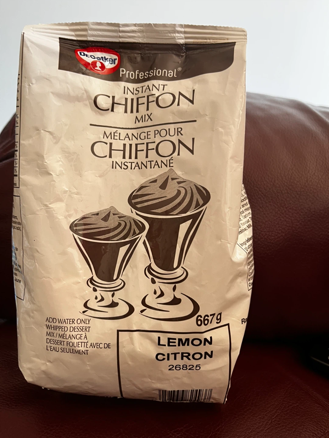 Dr. Oetker Professional Instant Chiffon Mix - Lemon - 667g