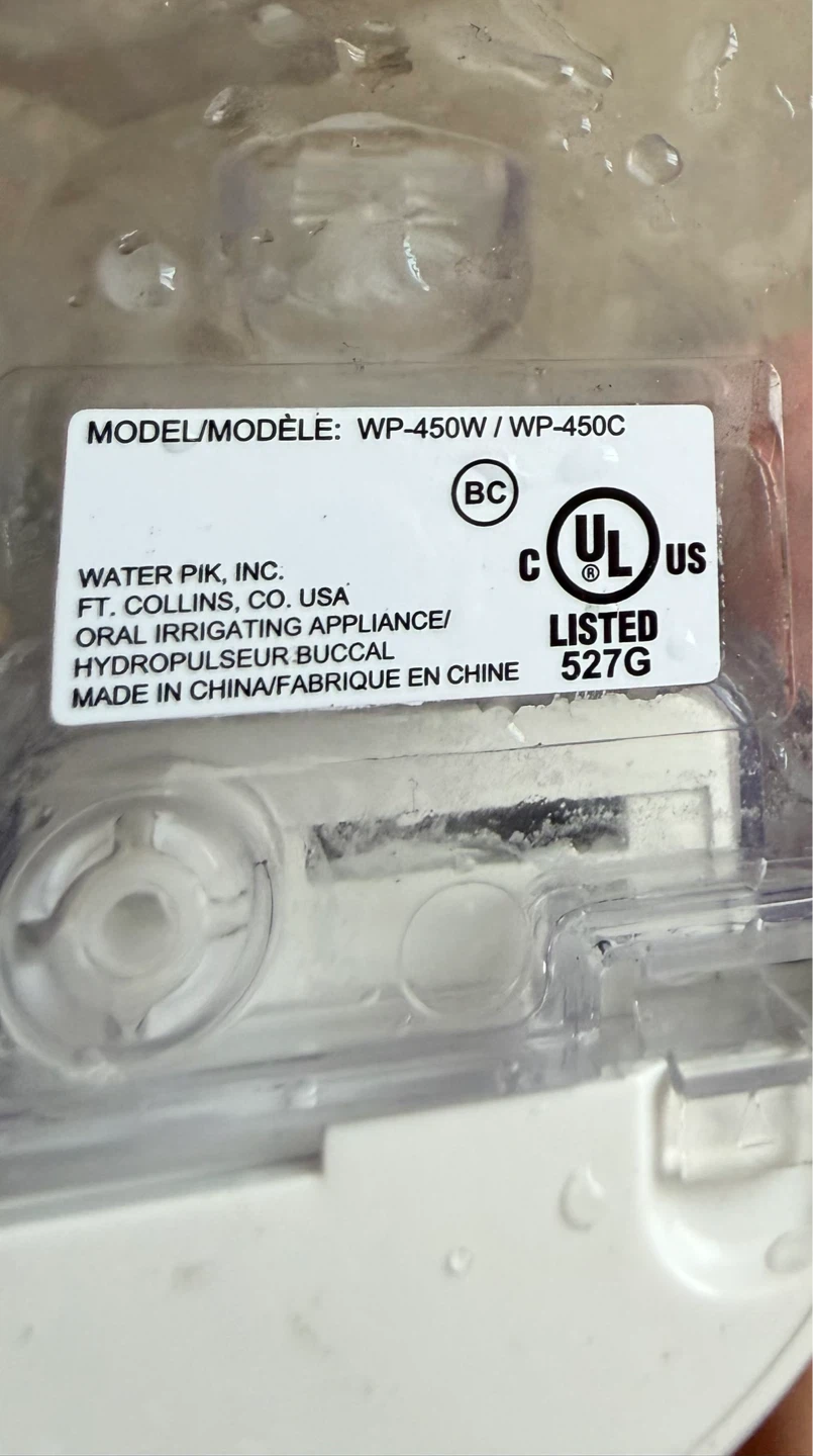 Waterpik WP-450 Cordless Water Flosser + Charger - photo 2