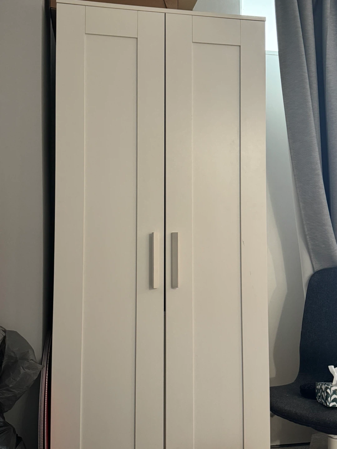 White Double Door Wardrobe