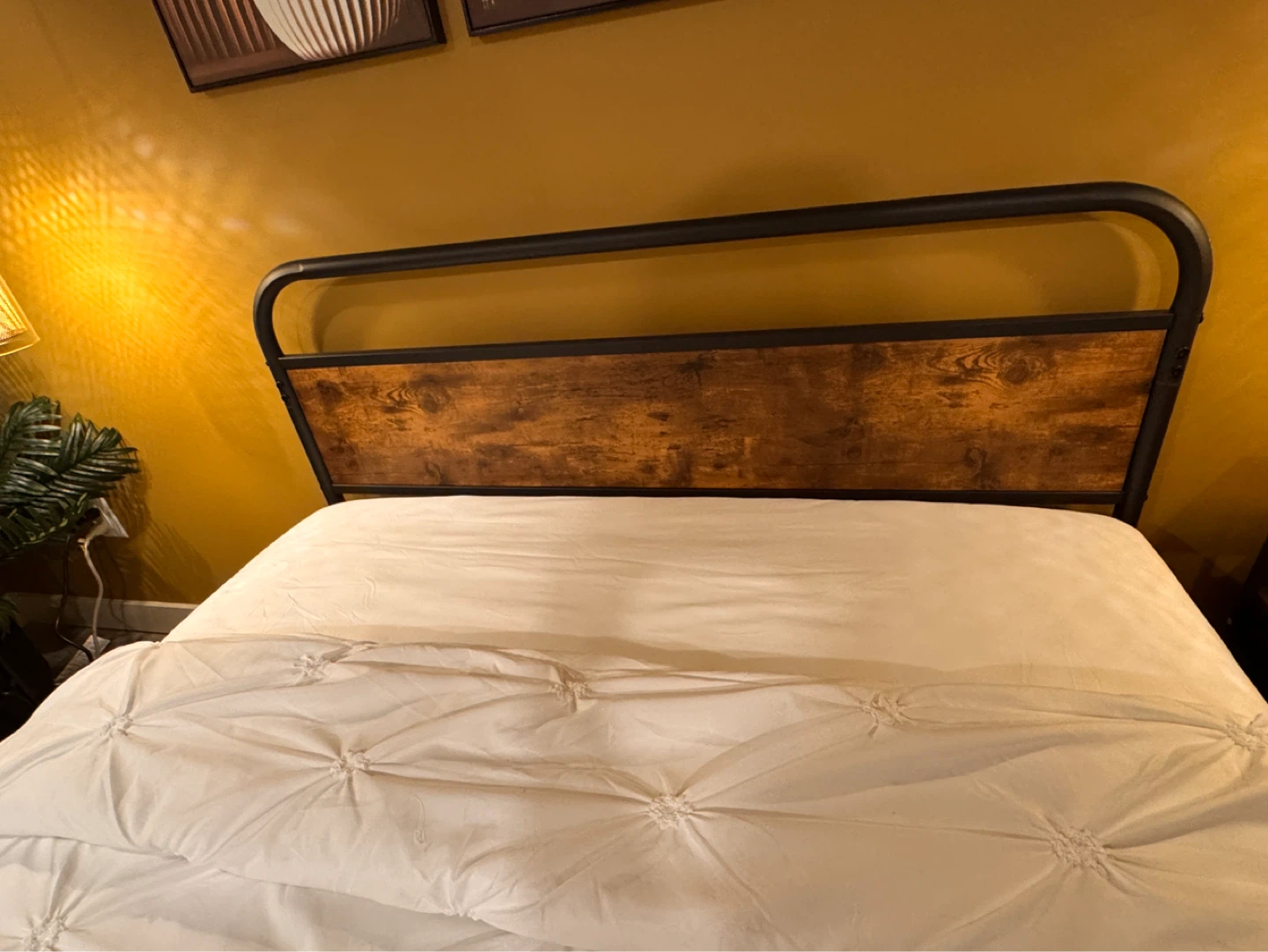Metal Bed Frame with Wood Accents - Full (Double) Size - photo 3