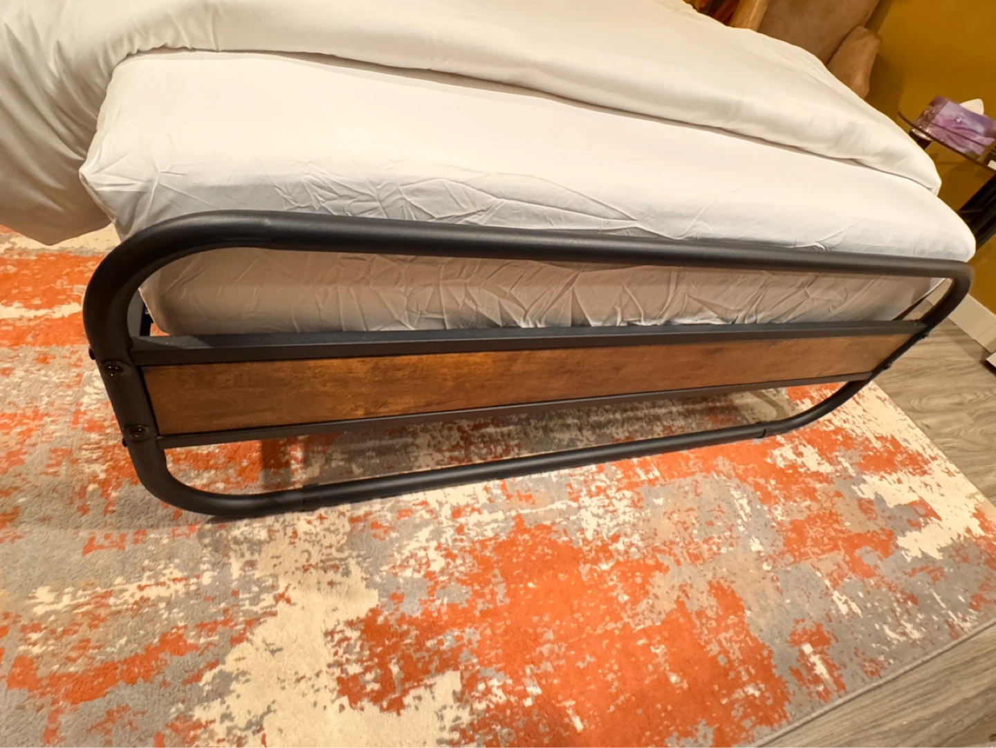 Metal Bed Frame with Wood Accents - Full (Double) Size - photo 4