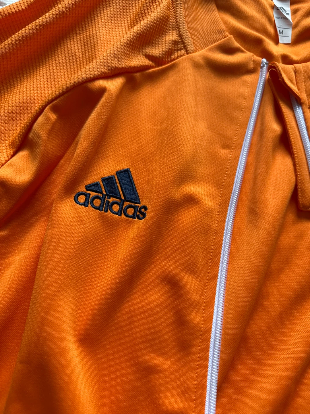 Manchester United Adidas Soccer Track Jacket Orange Men's Medium - photo 3