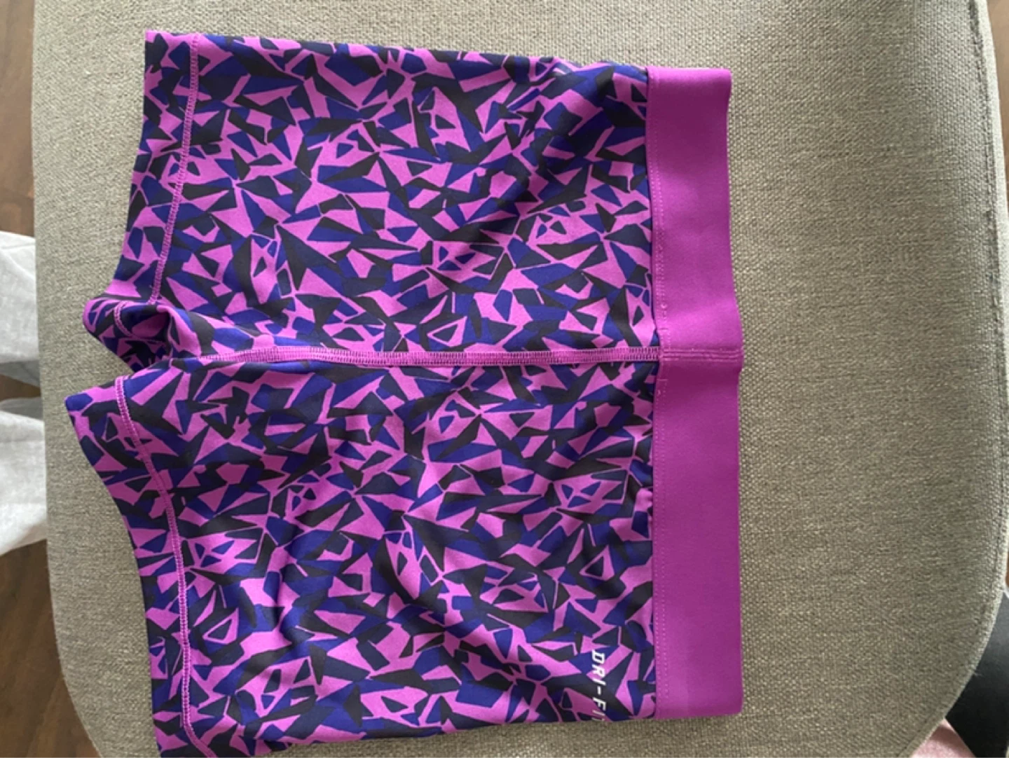 Nike Pro Compression Shorts XS Purple Geometric Print - photo 3