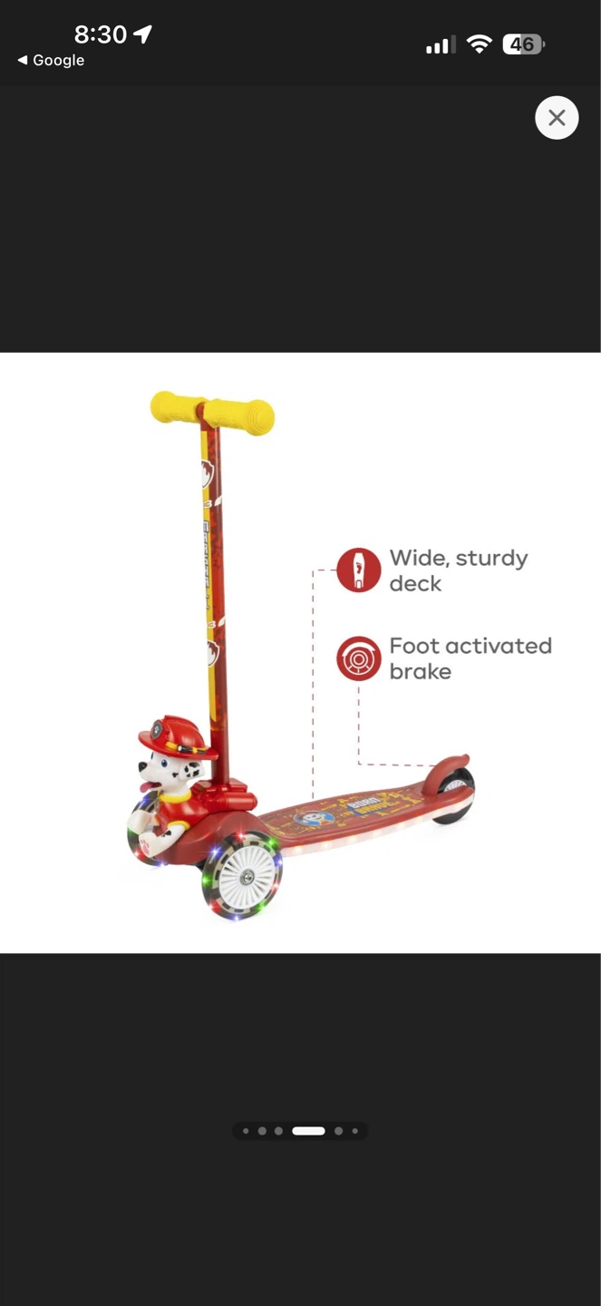 Nickelodeon Paw Patrol Light-Up Scooter - photo 5