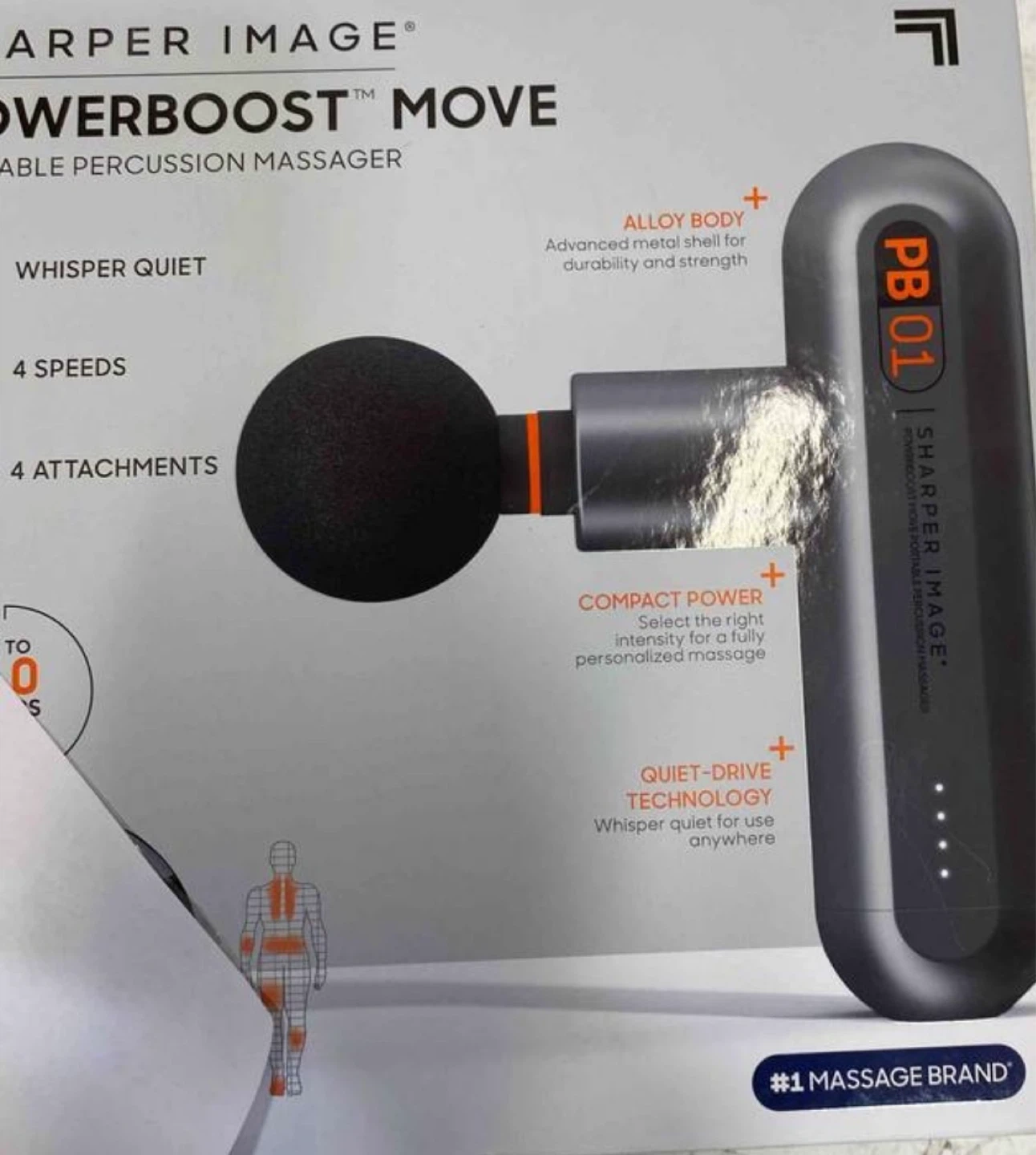 Sharper Image PowerBoost Move Percussion Massager