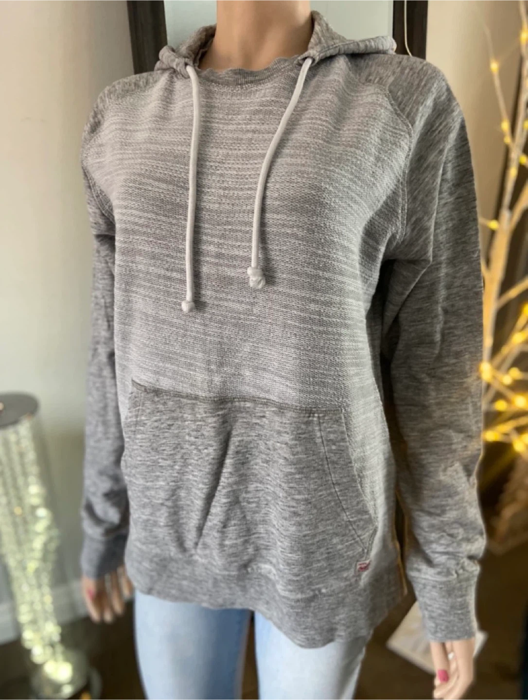 EUC: Ladies Jack & Jones Originals Grey Hoodie Size L