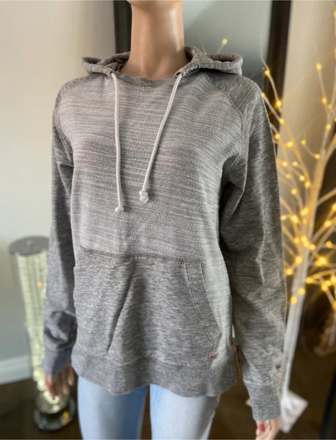 EUC: Ladies Jack & Jones Originals Grey Hoodie Size L - photo 3