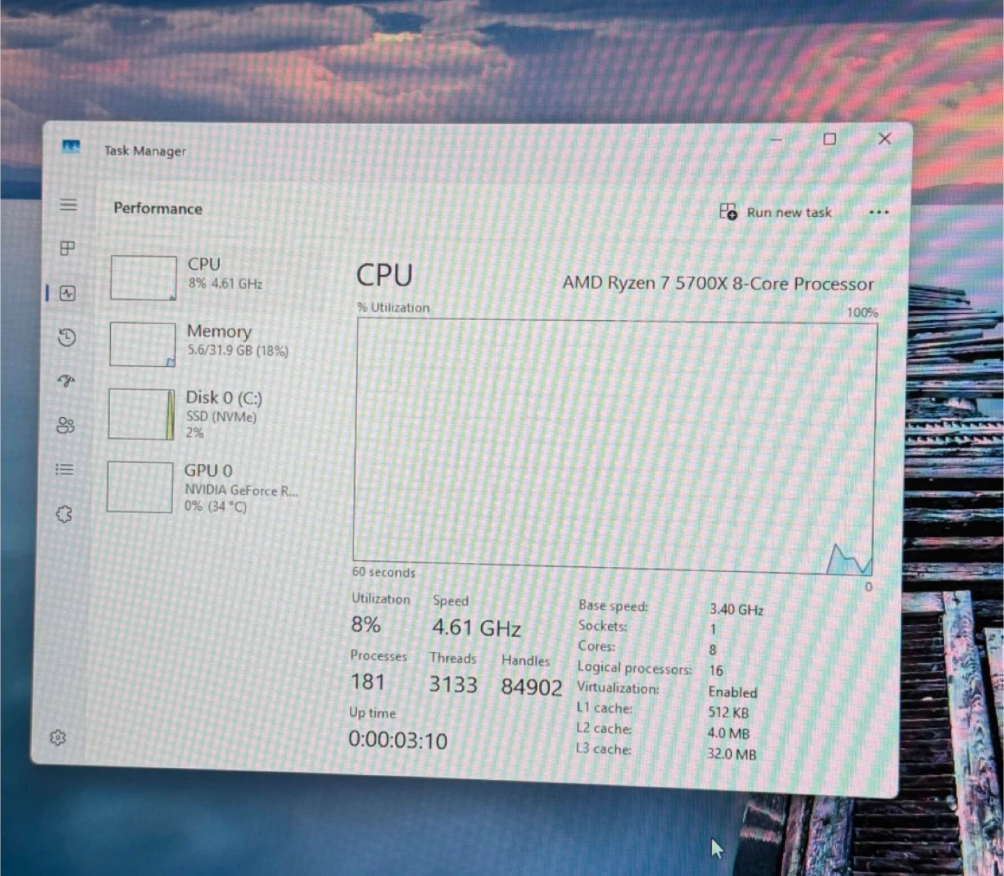 Gaming PC AMD Ryzen 7 5700X 32GB RAM 1TB SSD RTX 4060 - photo 5