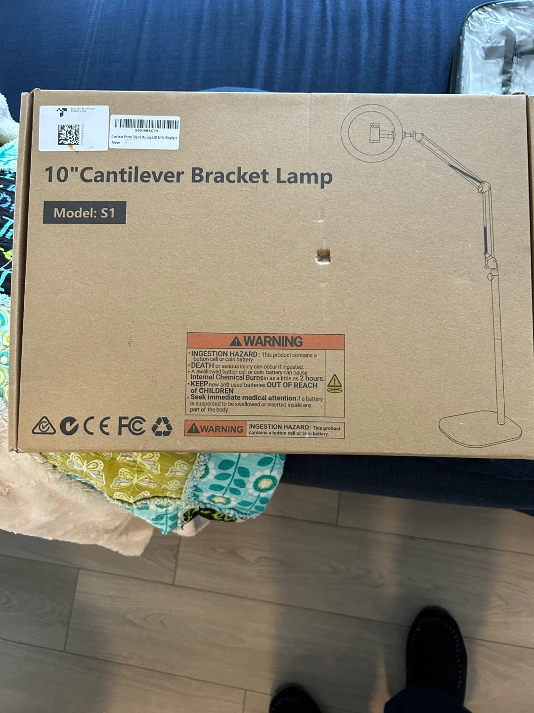 10" Cantilever Bracket Lamp S1 Ring Light