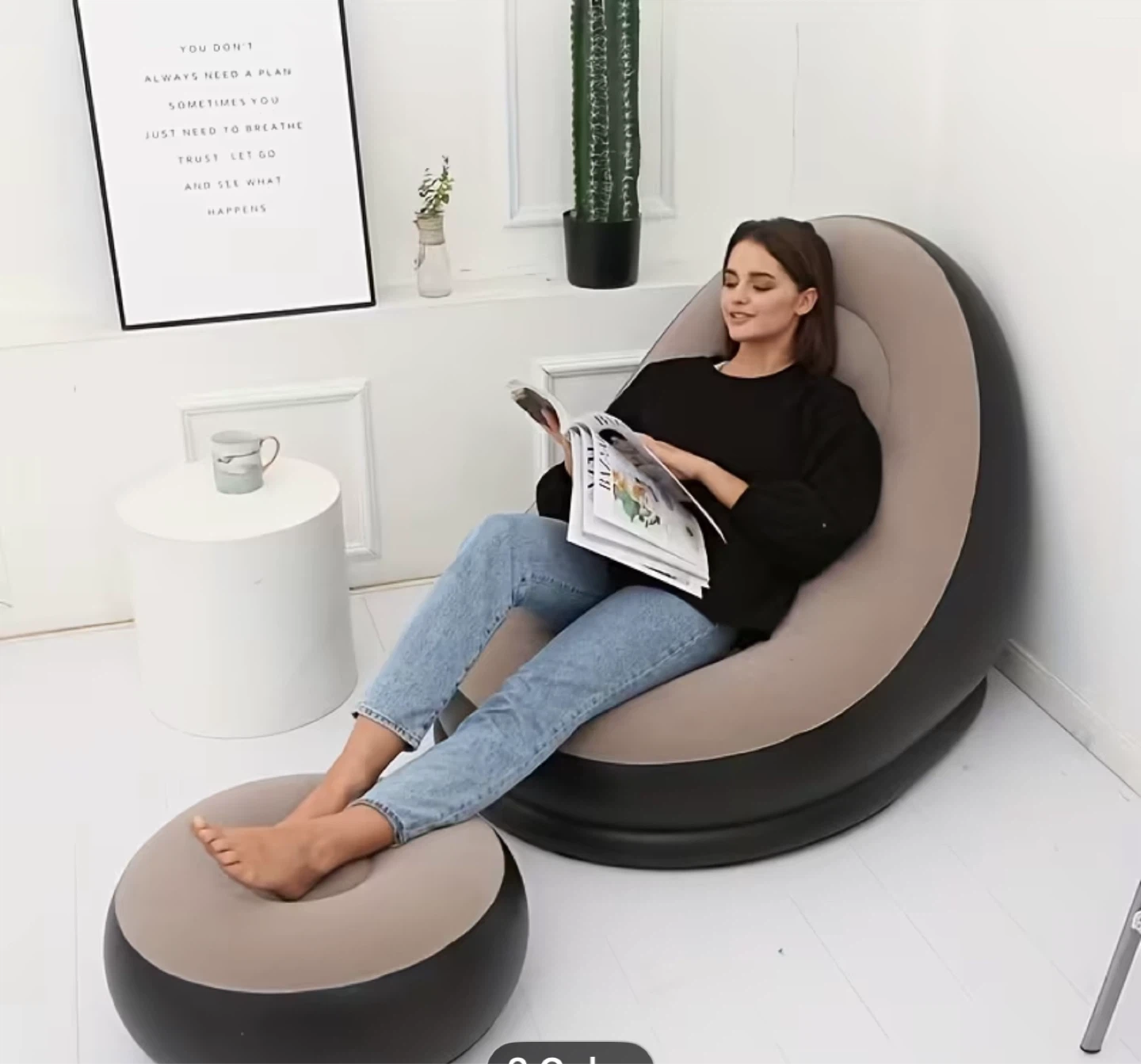 Inflatable Sofa Set with Ottoman Footrest - photo 3