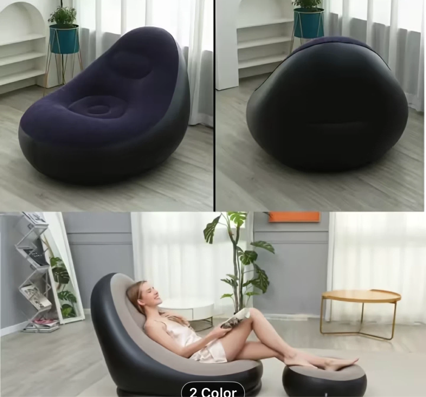 Inflatable Sofa Set with Ottoman Footrest - photo 4