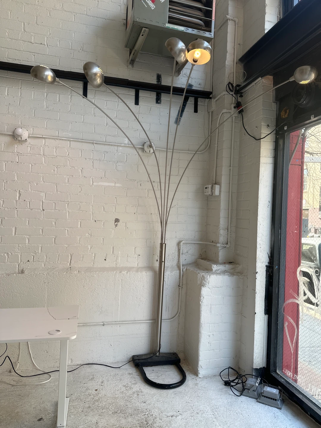 Silver Arc Floor Lamp