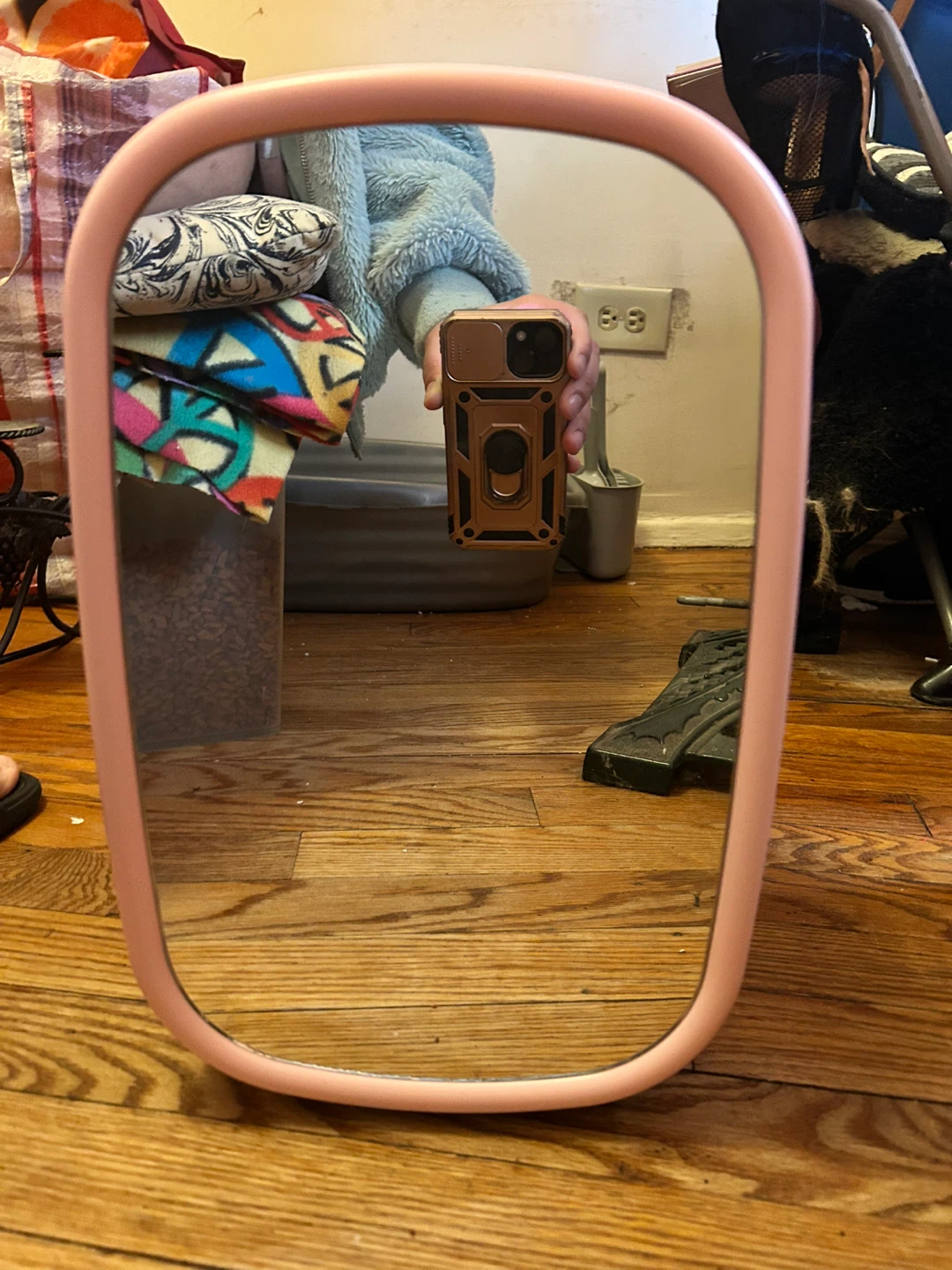 Pink Mini Skincare Refrigerator with Mirror - photo 2