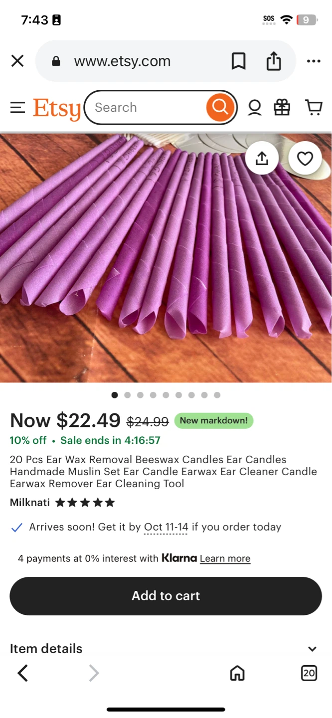 20 Pcs Handmade Beeswax Ear Candles - Milknati