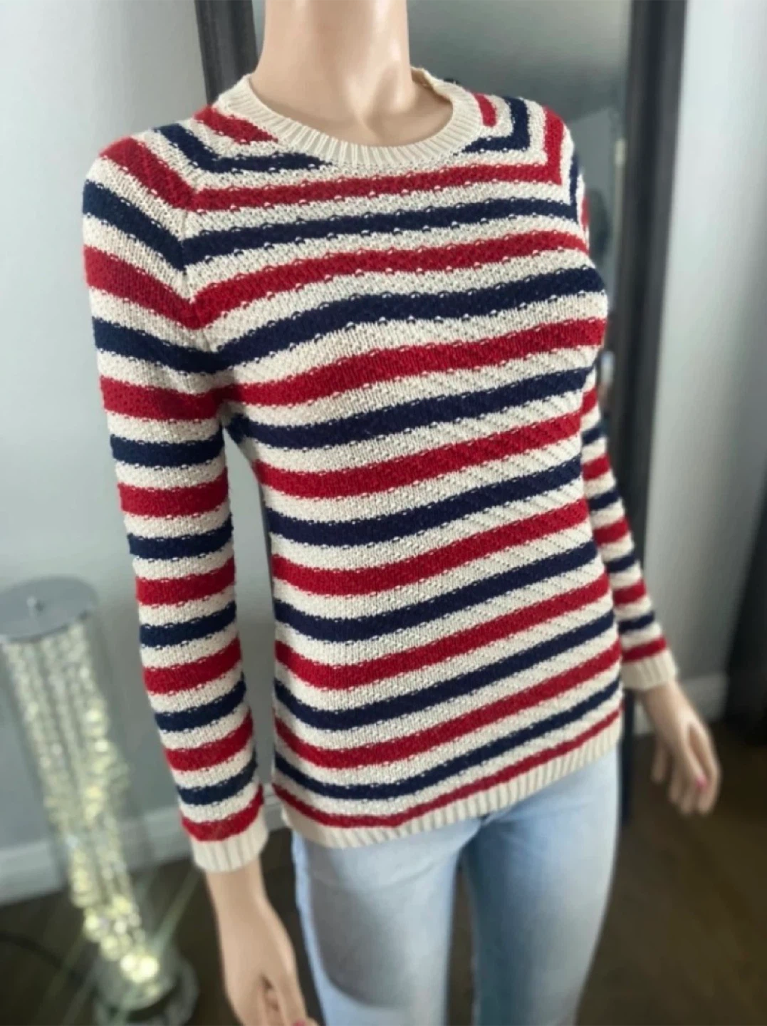 EUC: ZARA Knit Striped Sweater - Youth Large - photo 5