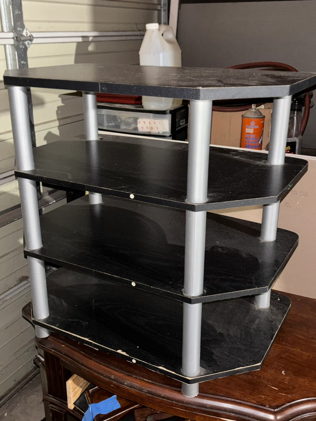 Black 4-Tier Audio/Video Stand - photo 2