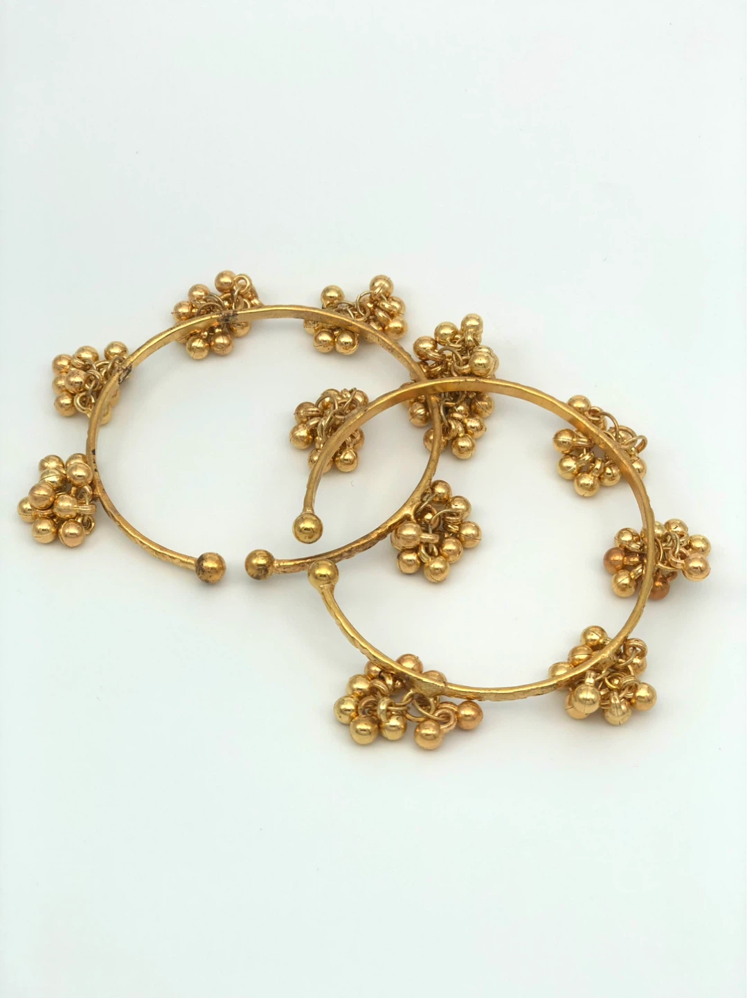 Gold-tone kashmiri bangles