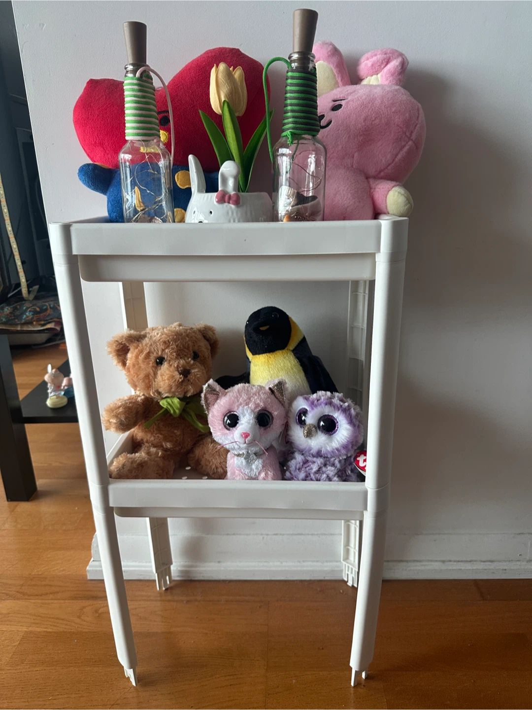 White Two-Tier Storage Cart - photo 3