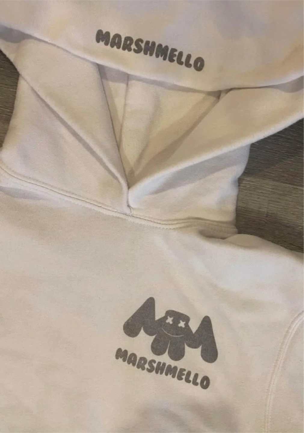 FREE White Marshmellow Hooded Sweatshirt Size Youth Kids M - photo 2