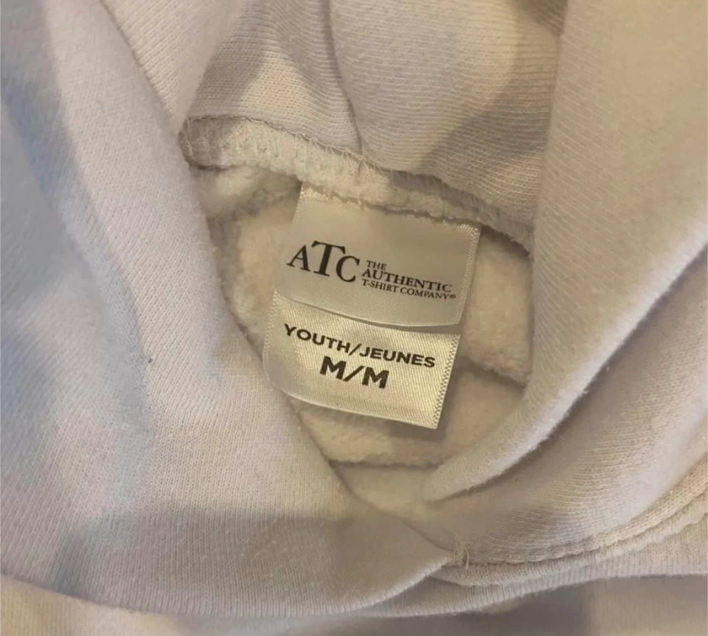 FREE White Marshmellow Hooded Sweatshirt Size Youth Kids M - photo 3