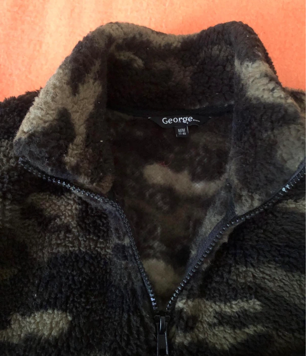 George Fleece Camo 1/4 Zip Jacket child size M/M