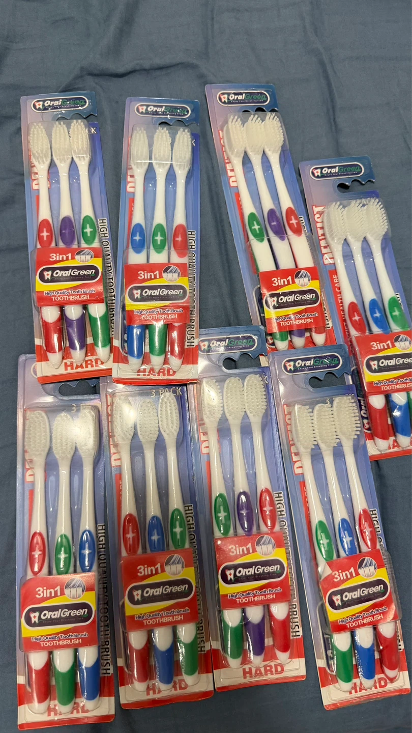 OralGreen 3-Pack Toothbrushes