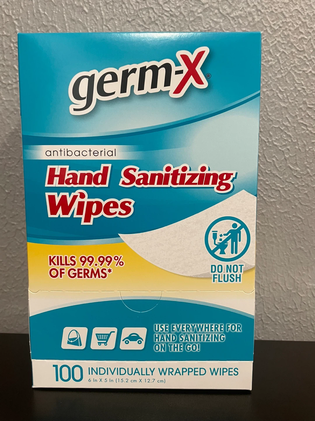 Germ-X Antibacterial Hand Sanitizing Wipes - 100 Count