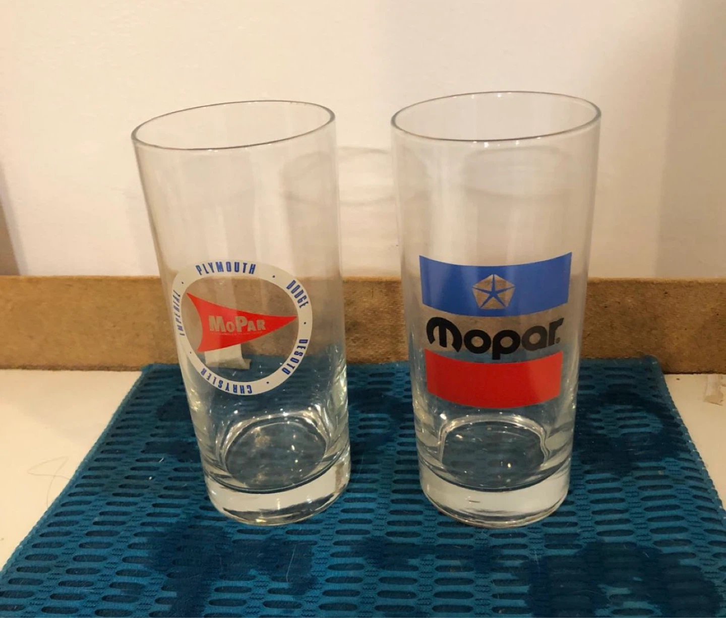 Mopar "Pentastar" & "Mopar" Logo Glasses (Set of 2)