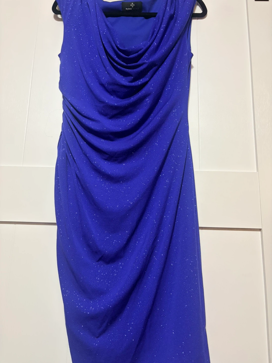 Ronni Nicole Blue Sparkle Dress