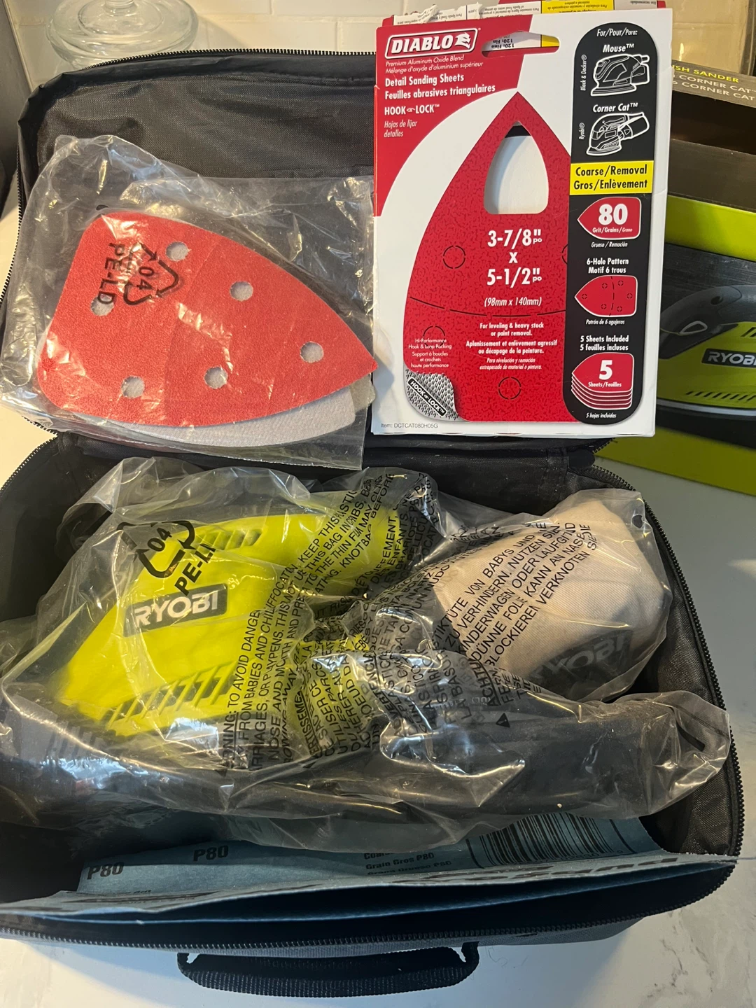Ryobi Corner Cat Finish Sander with Accessories - photo 2
